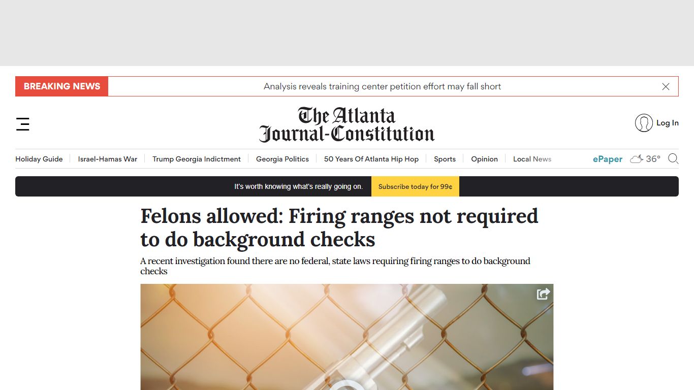 Felons allowed: Firing ranges not required to do background checks